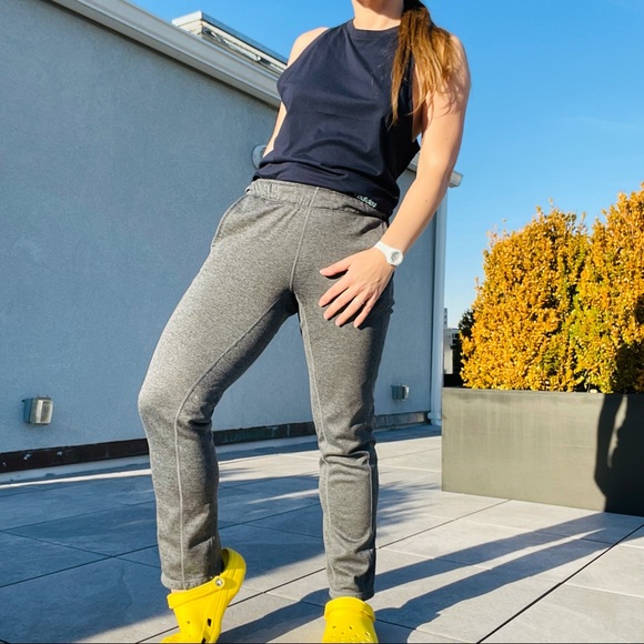 Nike Fleece Gray Zip Ankle Straight Leg Low Ride Streetwear Sport Sweatpants S - Picture 16 of 16